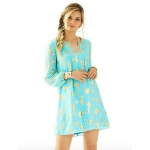 NWT Lilly Pulitzer Colby Dress Sz 6 BreakwaterBlue